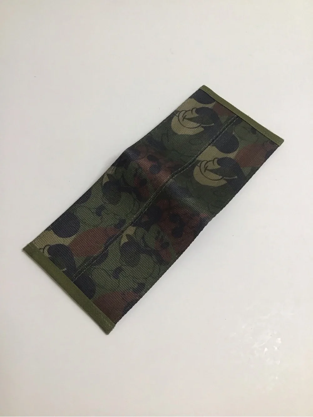 Disney Harveys Collab Forest Mickey Seatbelt Wallet Billfold Camouflage Vintage